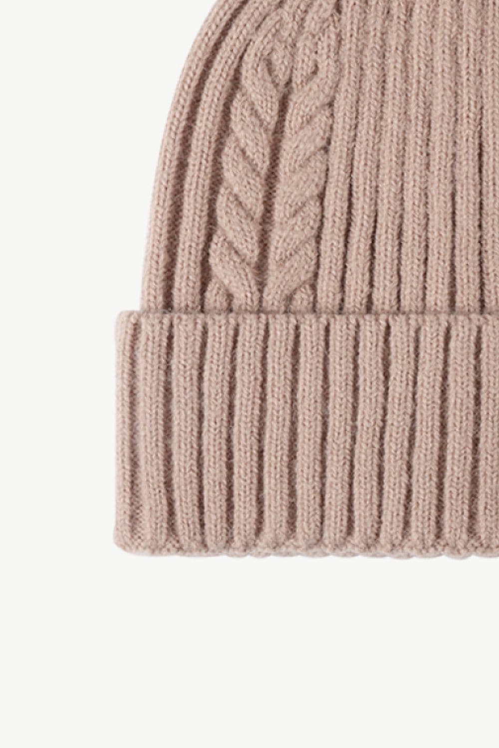 Cable-Knit Cuff Beanie.