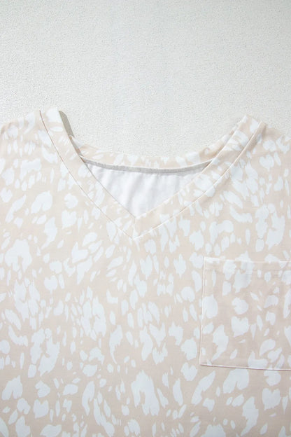 Simply Love: Leopard V-Neck T-Shirt