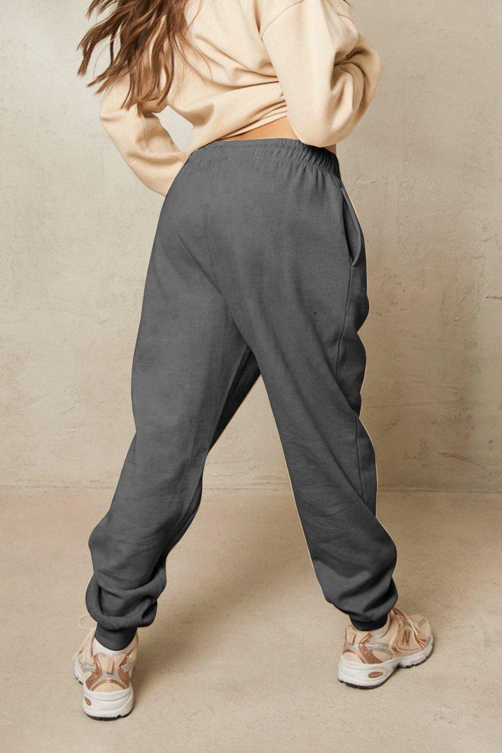 Simply Love Simply Love Full Size Drawstring Heart Graphic Long Sweatpants.