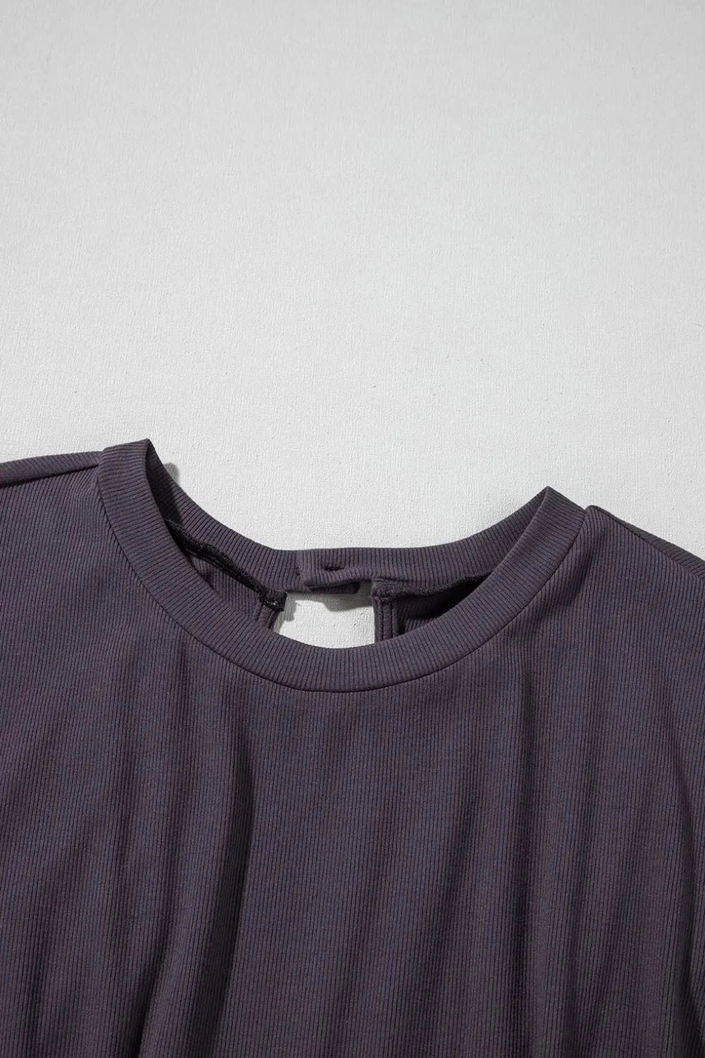 Knit Open Back Cap Sleeve Drawstring Romper Simply Love