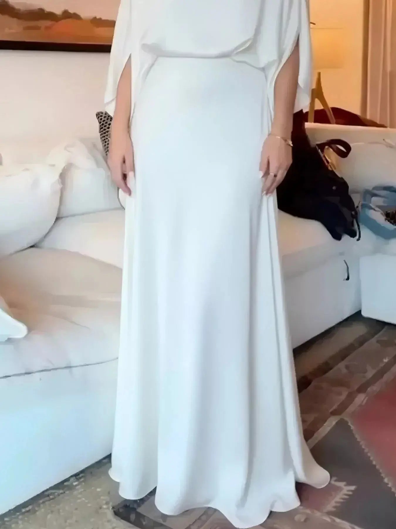 Full Size Elegant Batwing Sleeve Maxi Dress Plus Size Simply Love