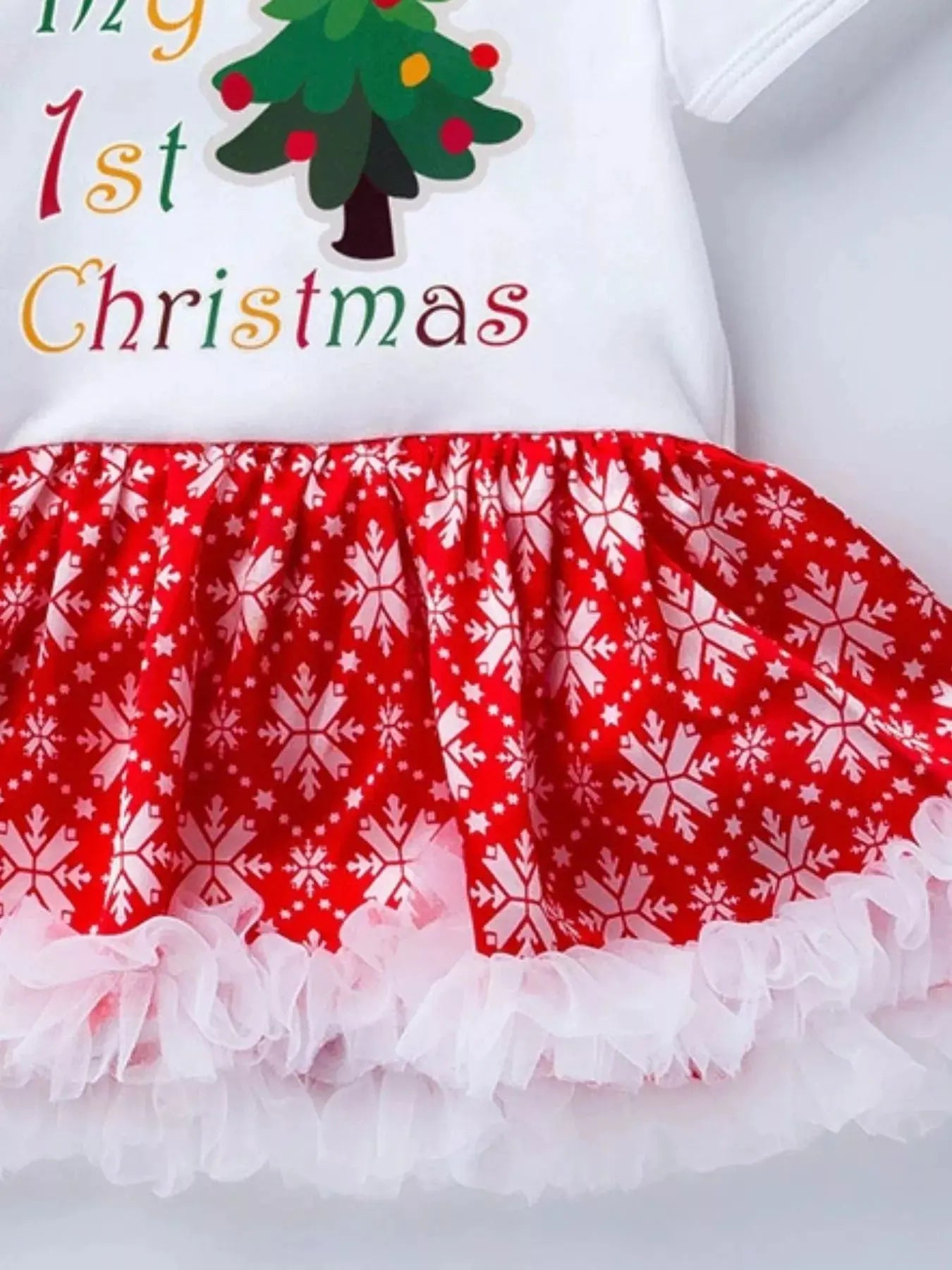 Children's Christmas One Piece Dress with Headband Simply Love