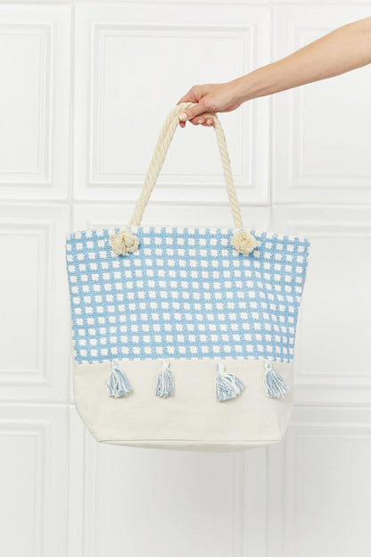 Justin Taylor Picnic Date Tassel Tote Bag