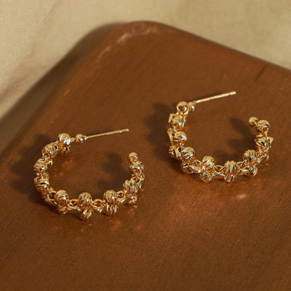 Titanium Steel C-Hoop Earrings.