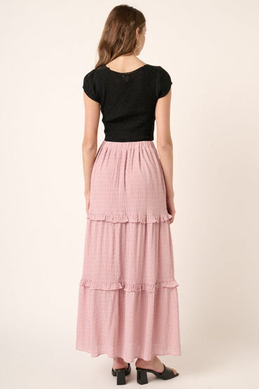 Mittoshop Drawstring High Waist Frill Skirt.