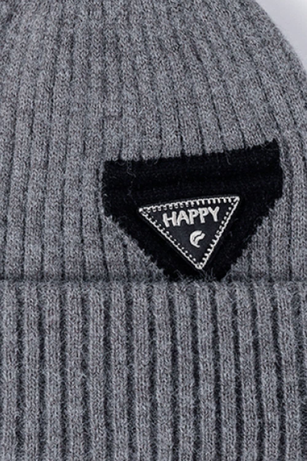 HAPPY Contrast Beanie.