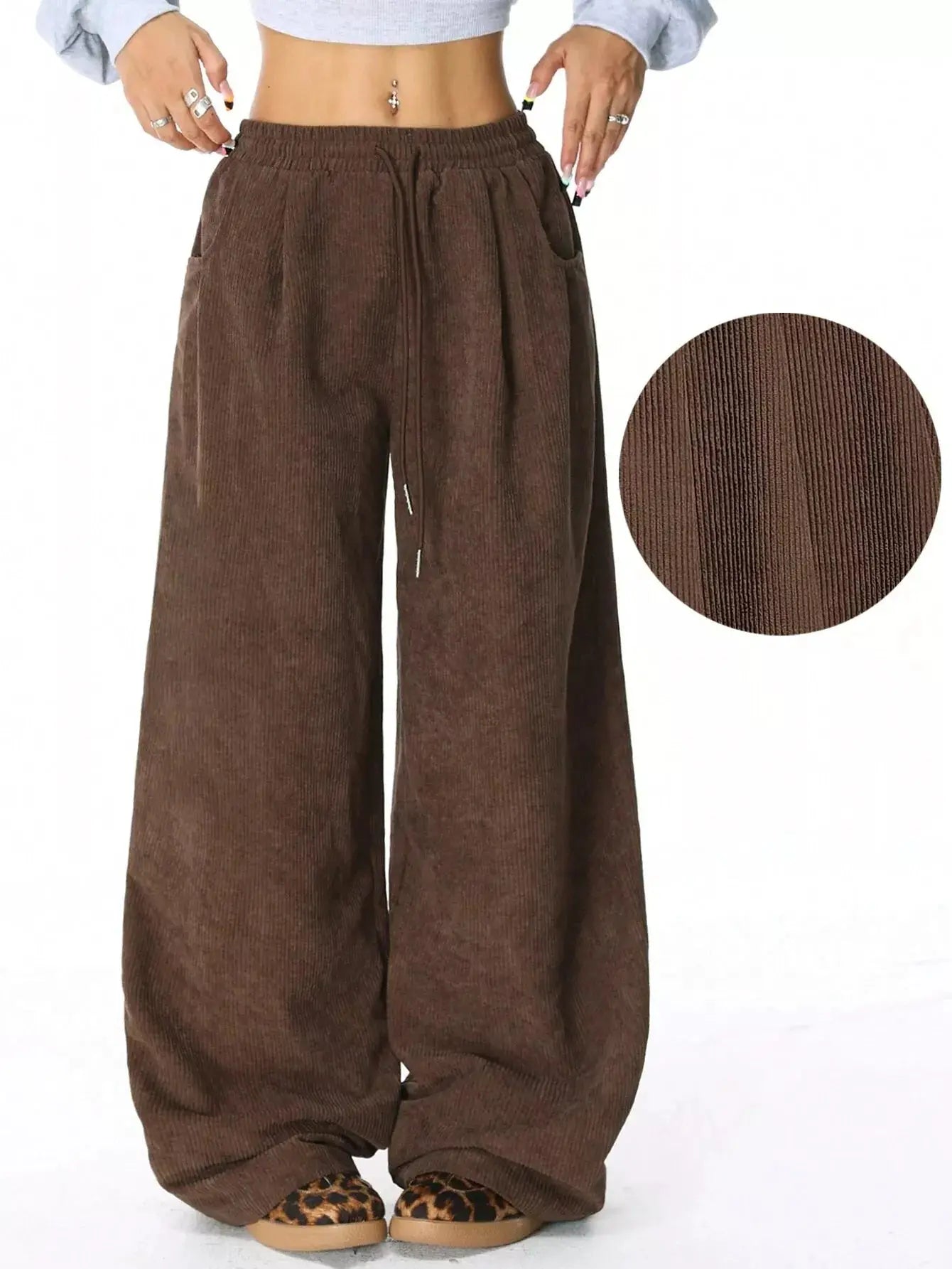 Corduroy Wide Leg Pants Simply Love