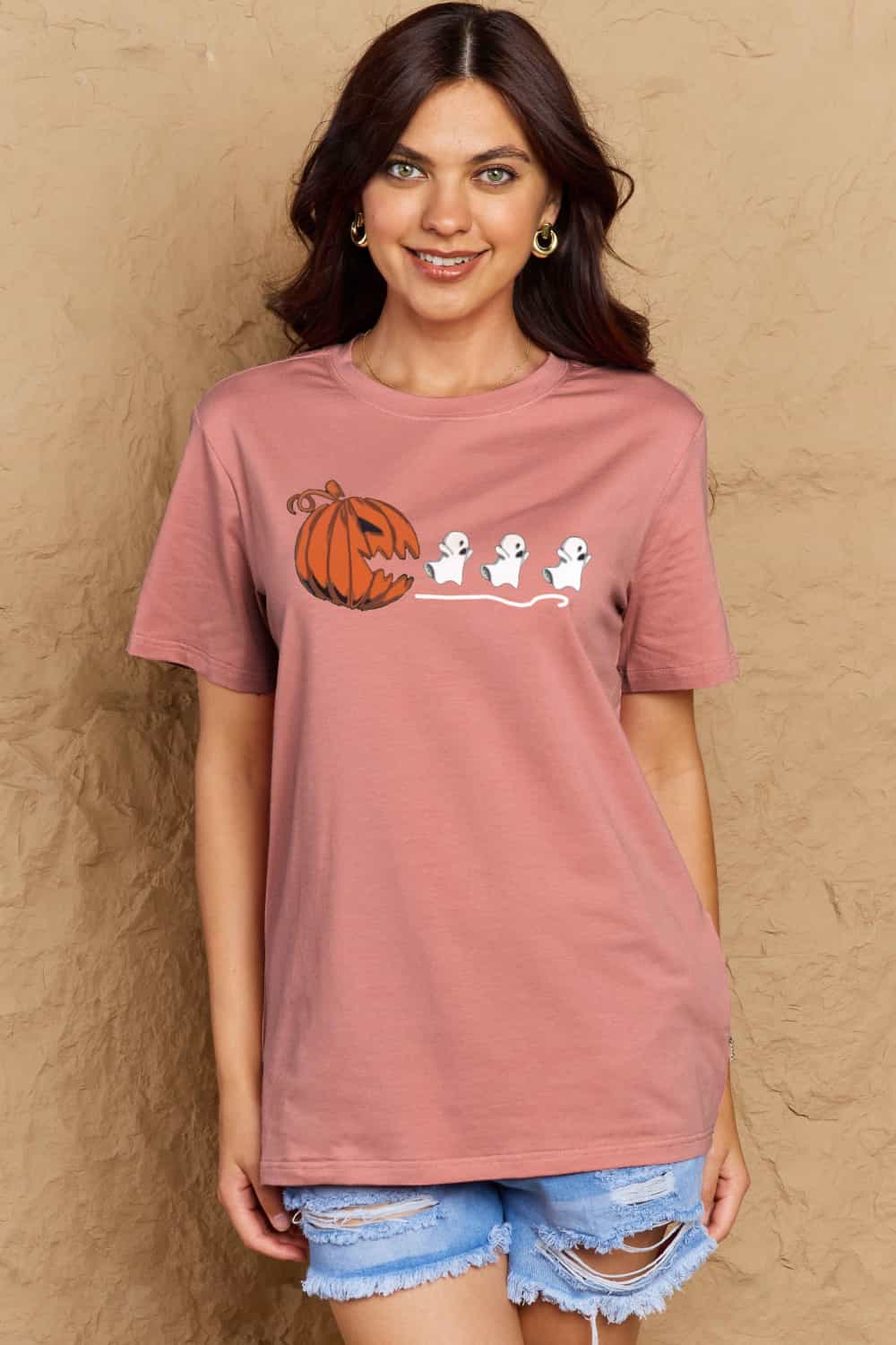 Spooktacular Halloween Jack-O'-Lantern Graphic Tee