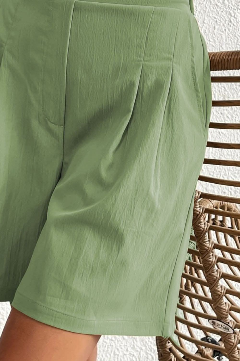 High-waisted pocket shorts for women - Love Salve 