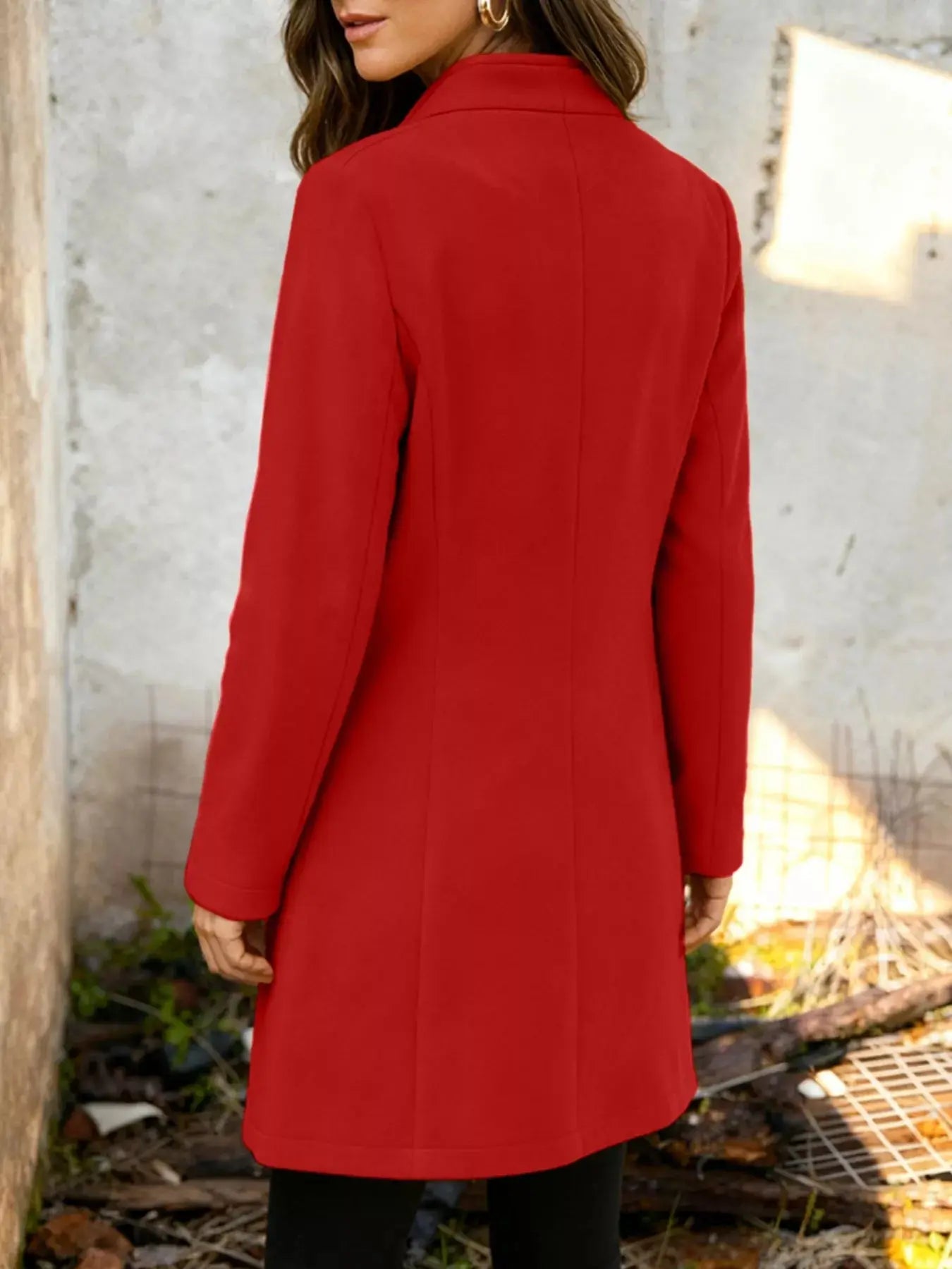 Button-Down Longline Outerwear Simply Love