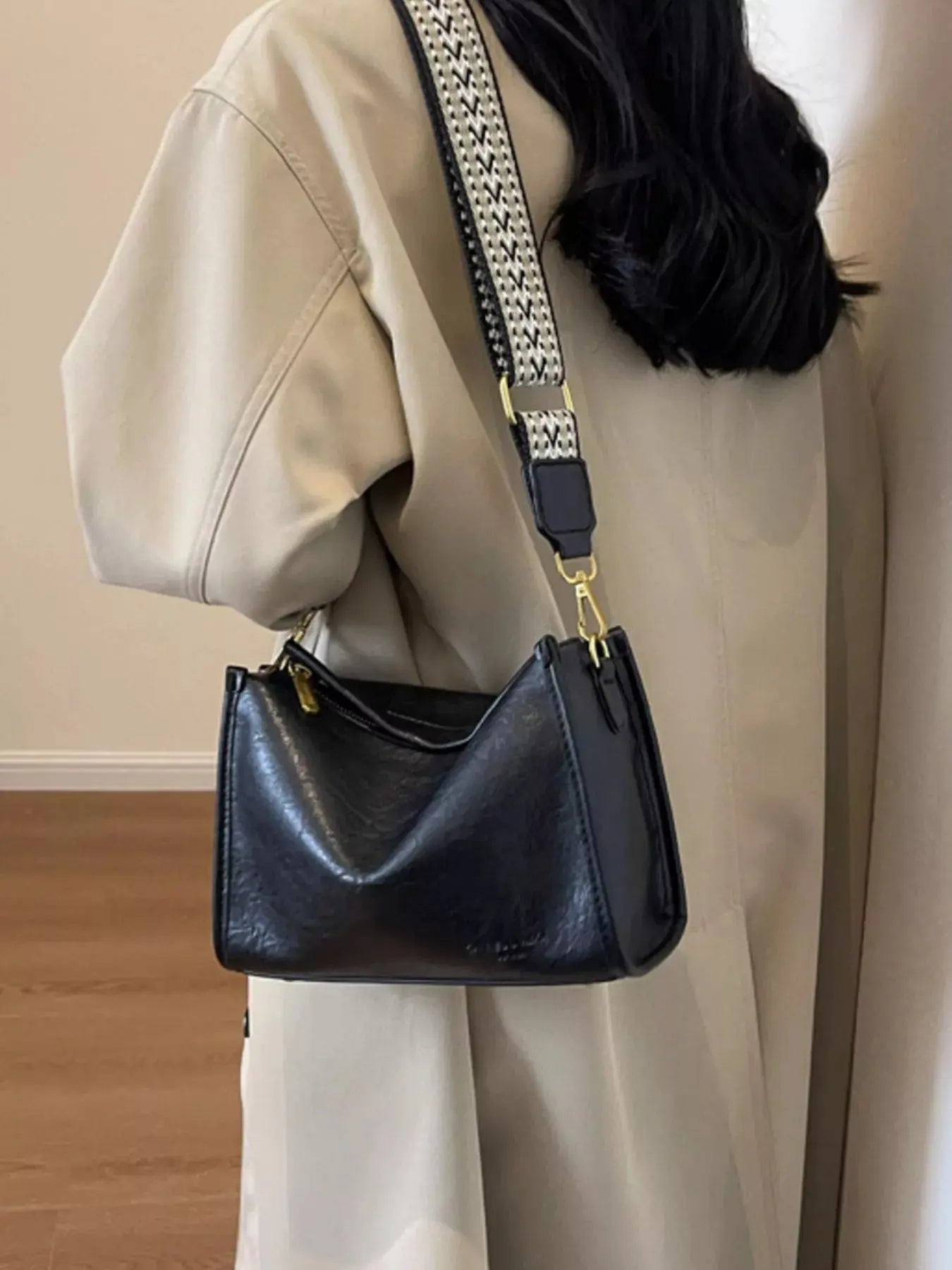 Wide Strap Crossbody Bag Simply Love