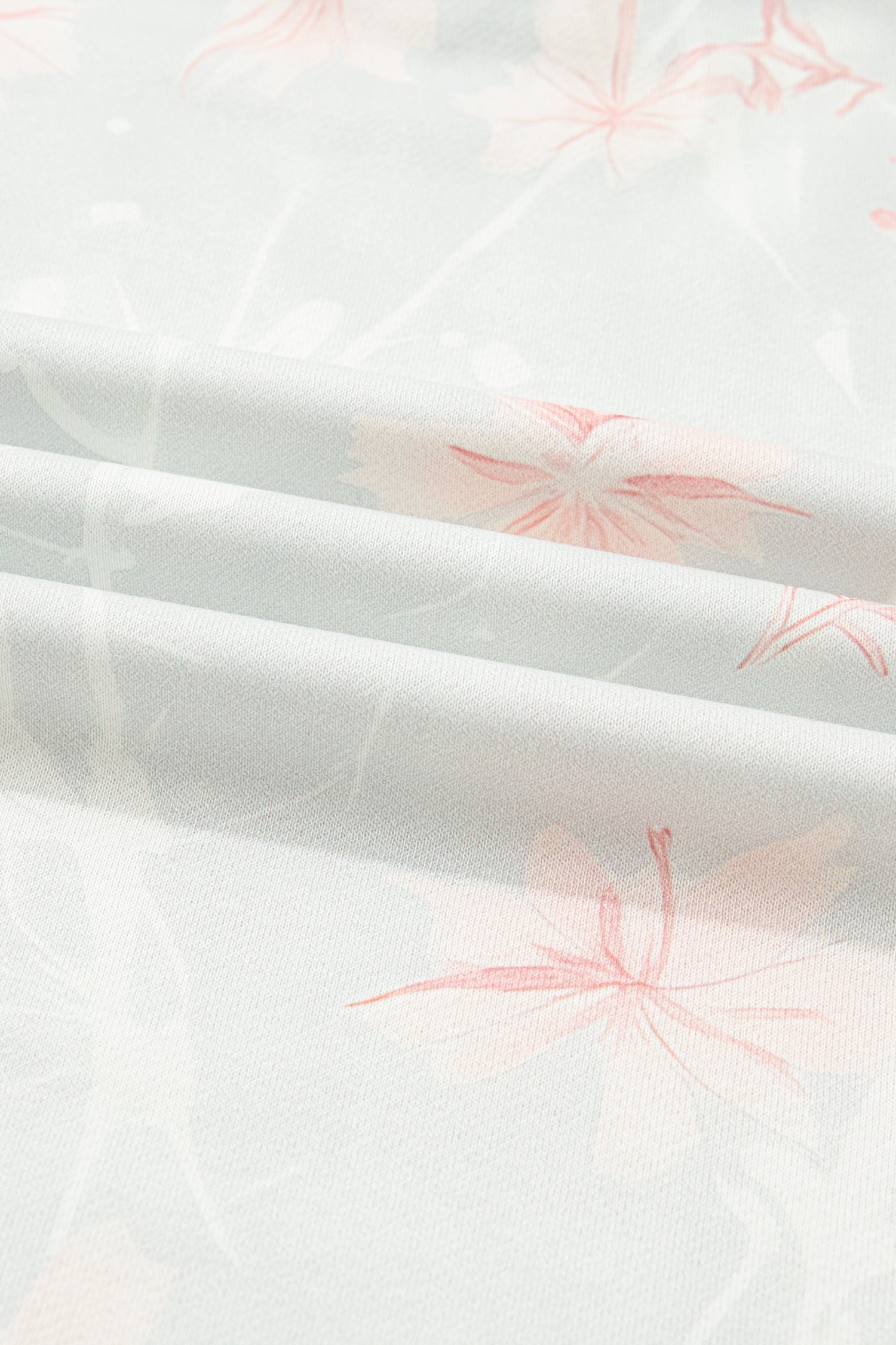 Gray Floral Print Plus Size Loose Hoodie For Women Relaxed Fit Dear-Lover Dropshipping