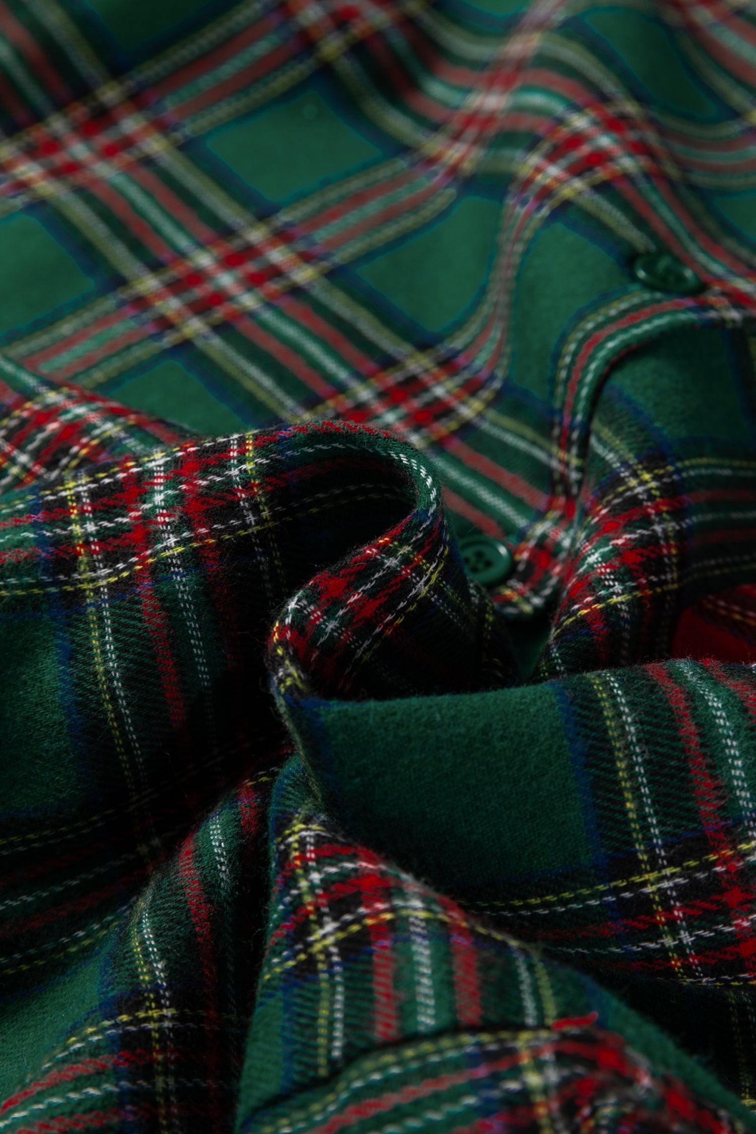 Dear-Lover Green Plaid Pajama Set Women's Holiday Sleepwear Two-Piece Soft Dear-Lover Dropshipping