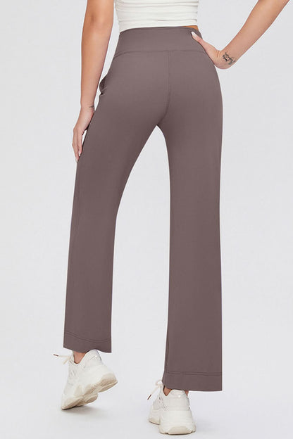 Essential Comfort Drawstring High Waist Pants with Pockets