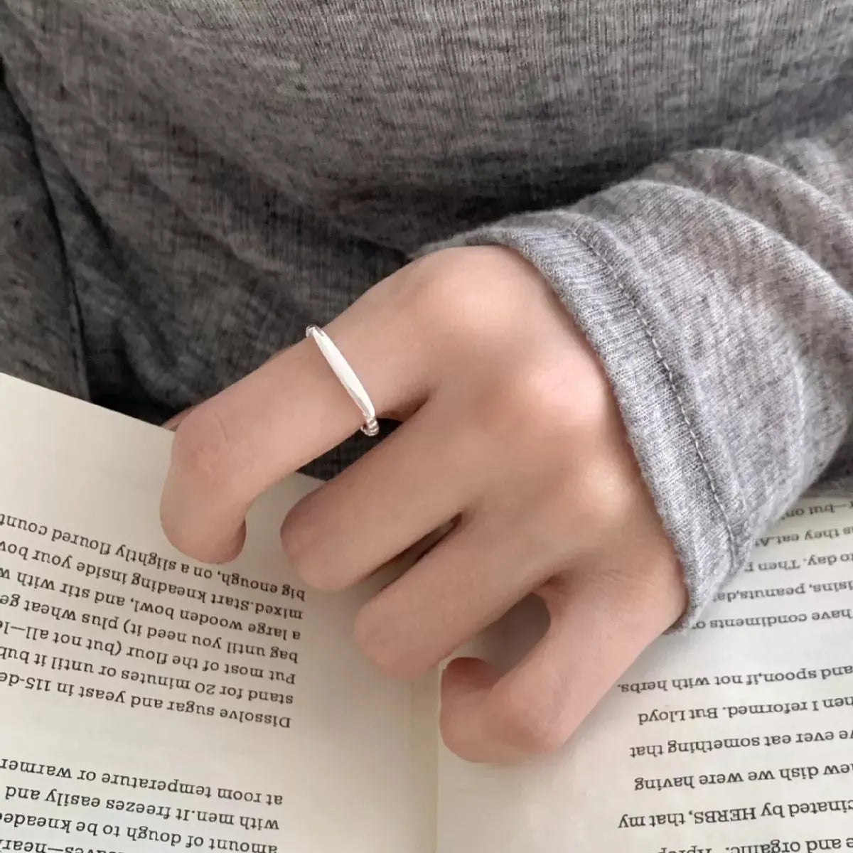 925 Sterling Silver Geometric Ring Simply Love