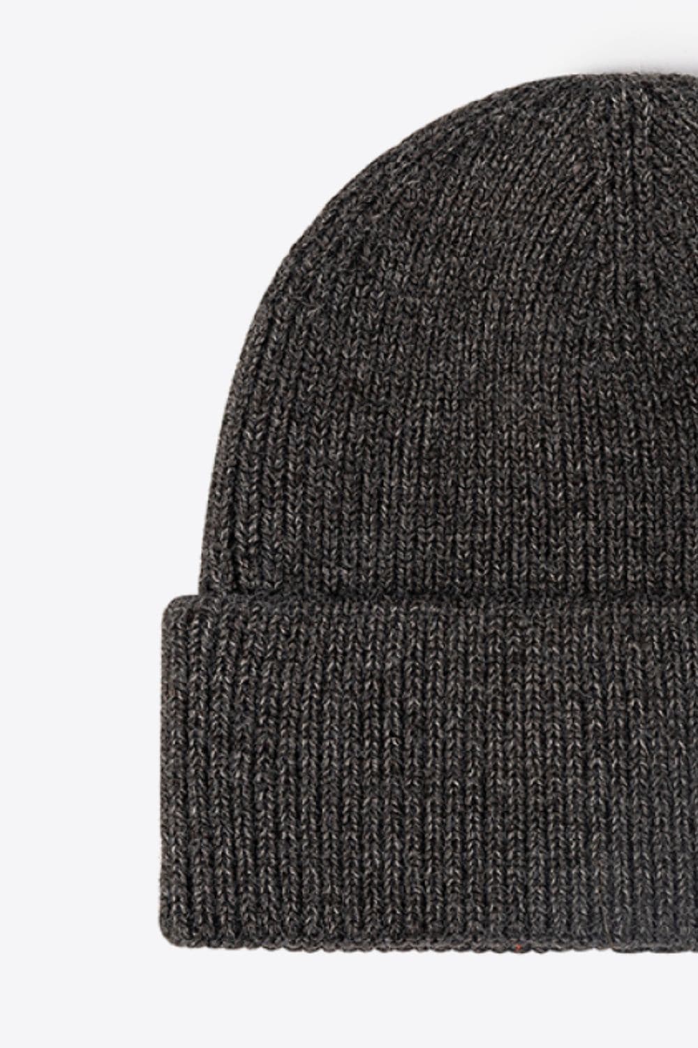 Letter N Patch Cuffed Knit Beanie.