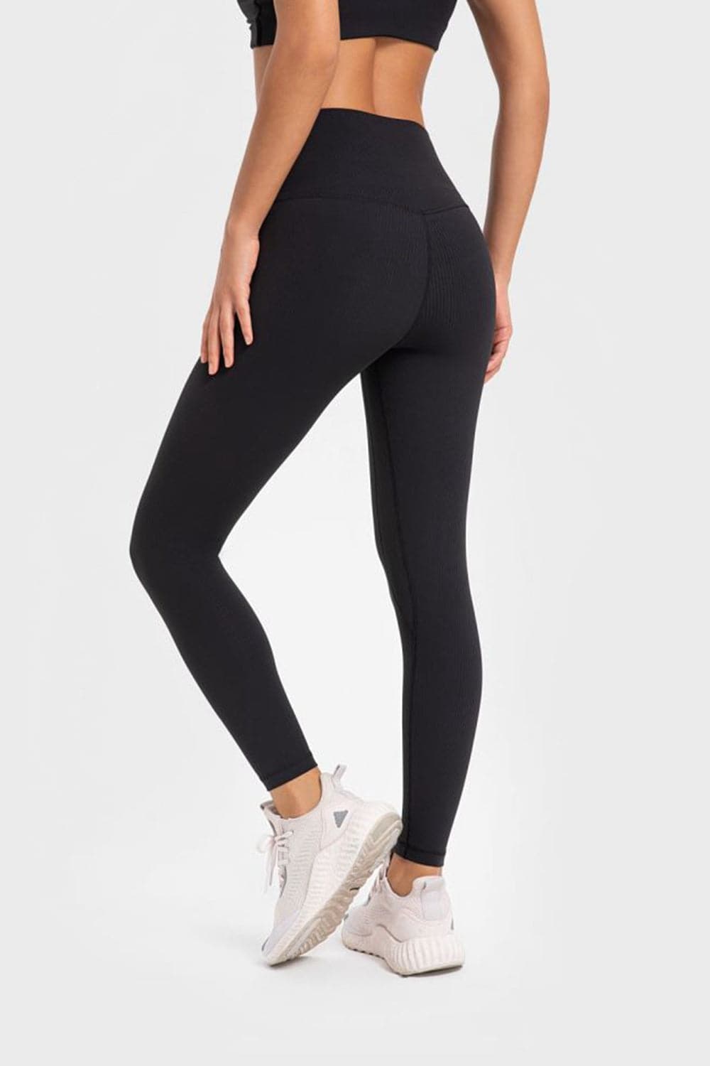 Highly Stretchy Wide Waistband Yoga Leggings.