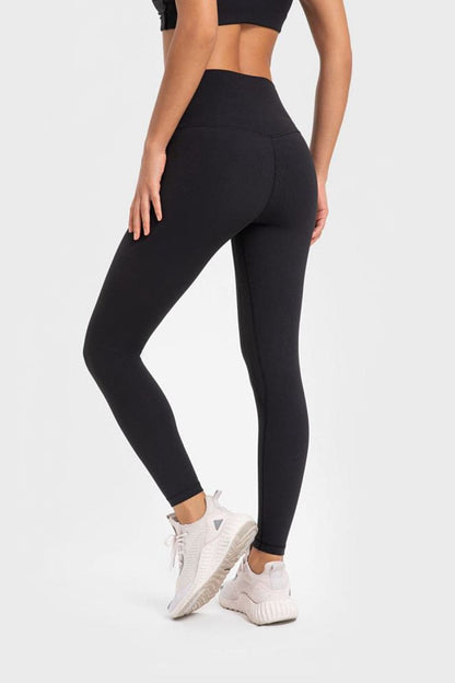 Highly Stretchy Wide Waistband Yoga Leggings.