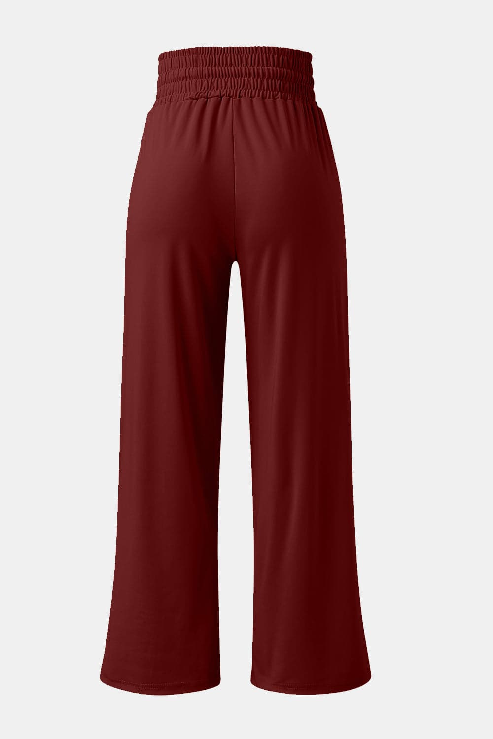 Full Size Drawstring High Waist Wide Leg Pants.