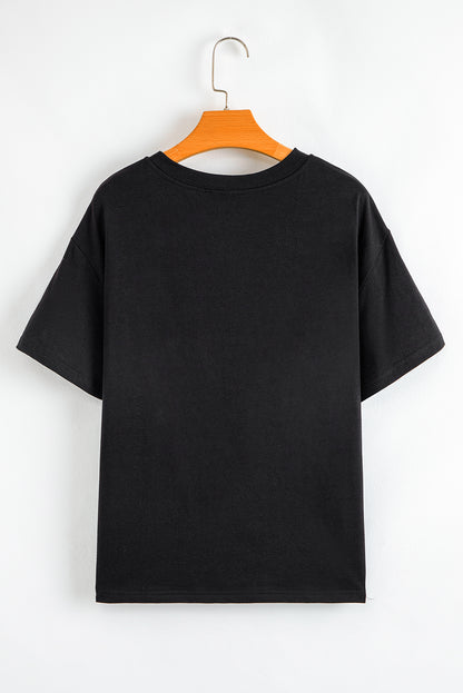 Black MAMA Letter Graphic Neon T Shirt for Stylish Moms