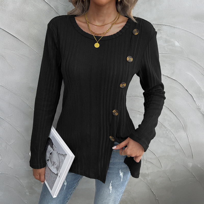 Women's Round Neck Long Sleeve Top