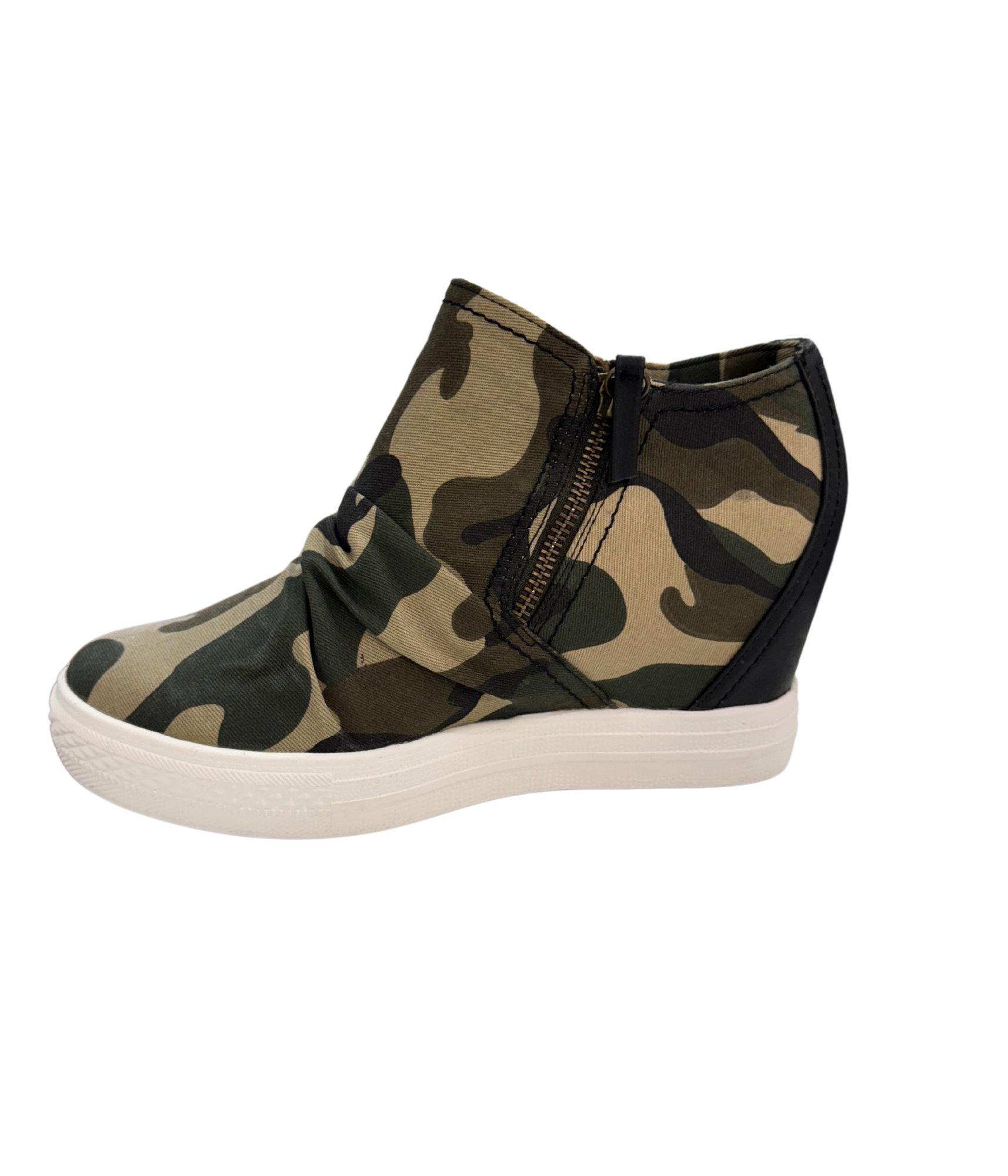 Ari Camo Wedge Sneaker For Everyday Comfort And Style Naughty Monkey