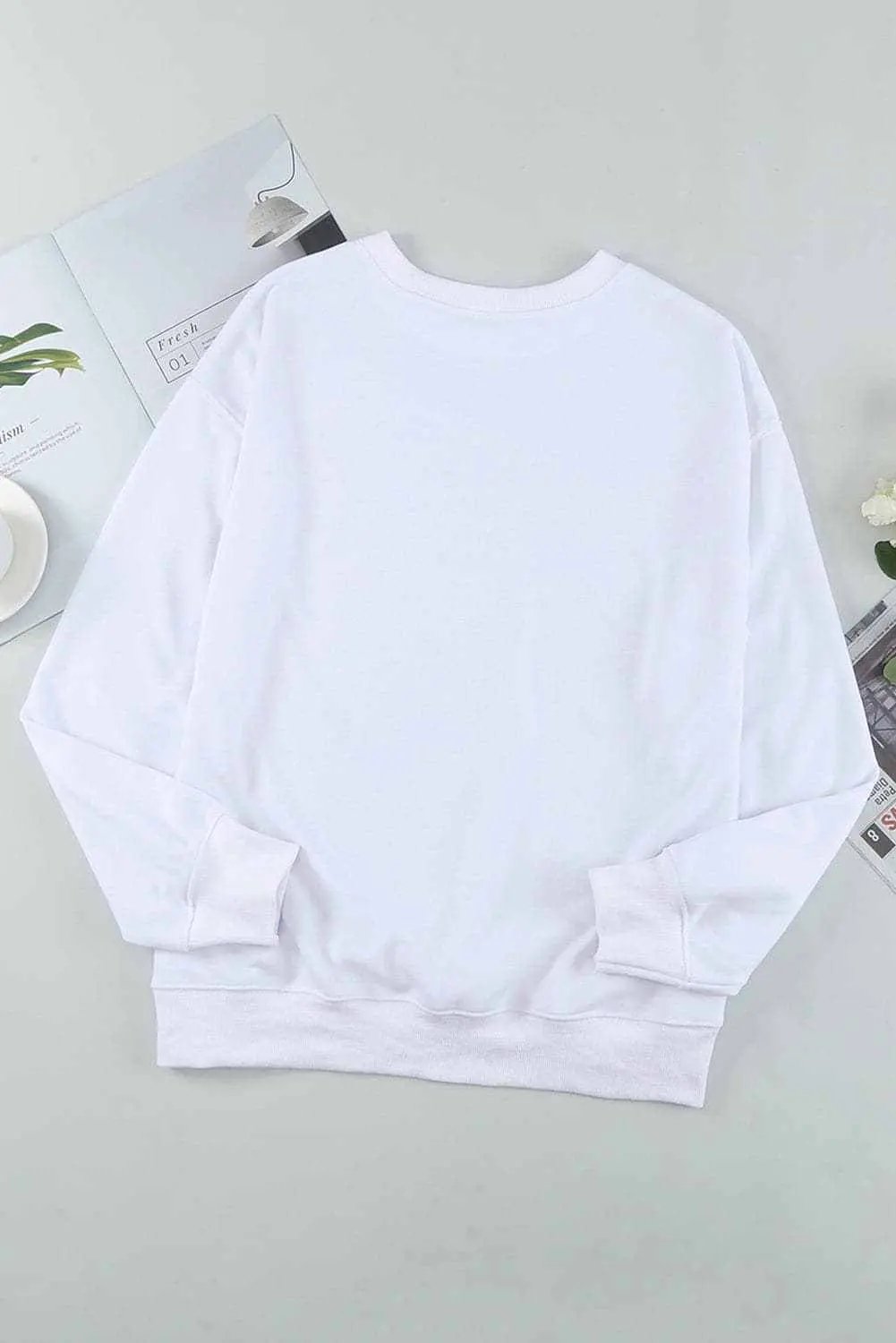 Leopard sequin sweatshirt - long sleeve - Love Salve 