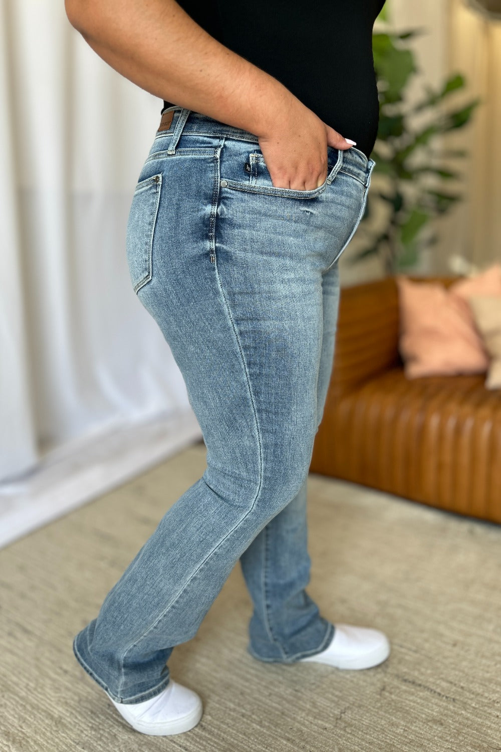 Judy Blue Full Size Medium Rise Bootcut Jeans Coco’s Tee Boutique