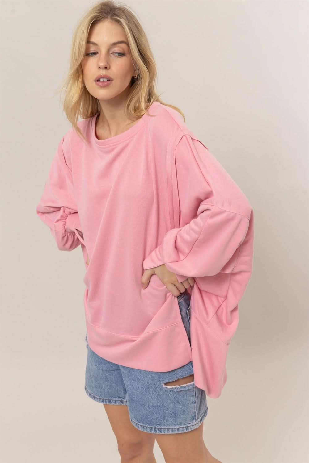 HYFVE high-low slit sweatshirt