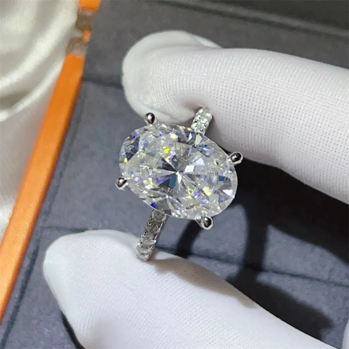 8 Carat Moissanite 925 Sterling Silver Ring Simply Love