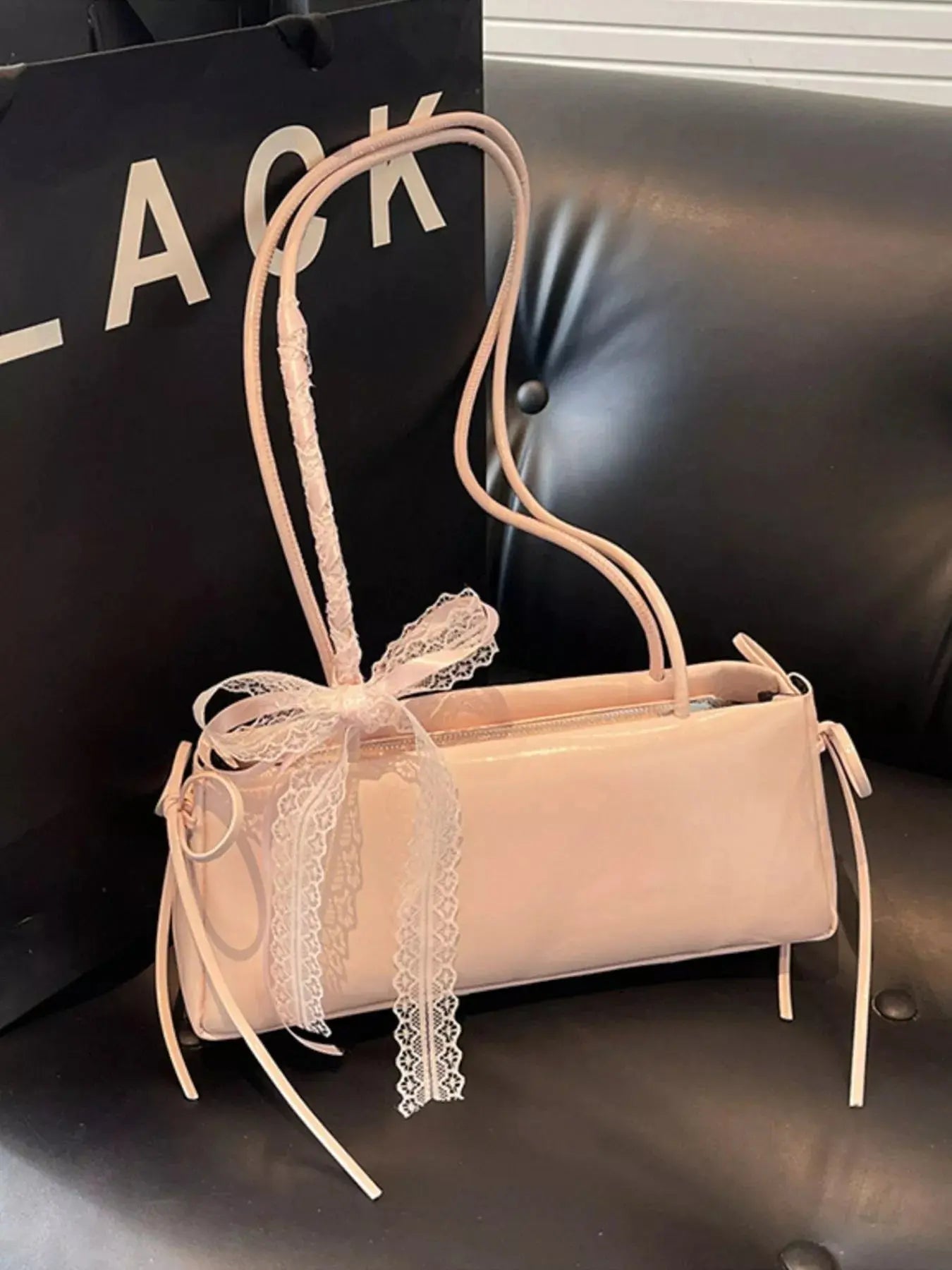 Lace Decor Shoulder Bag Simply Love