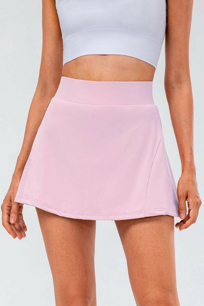 High Waist Pleated Active Skirt.