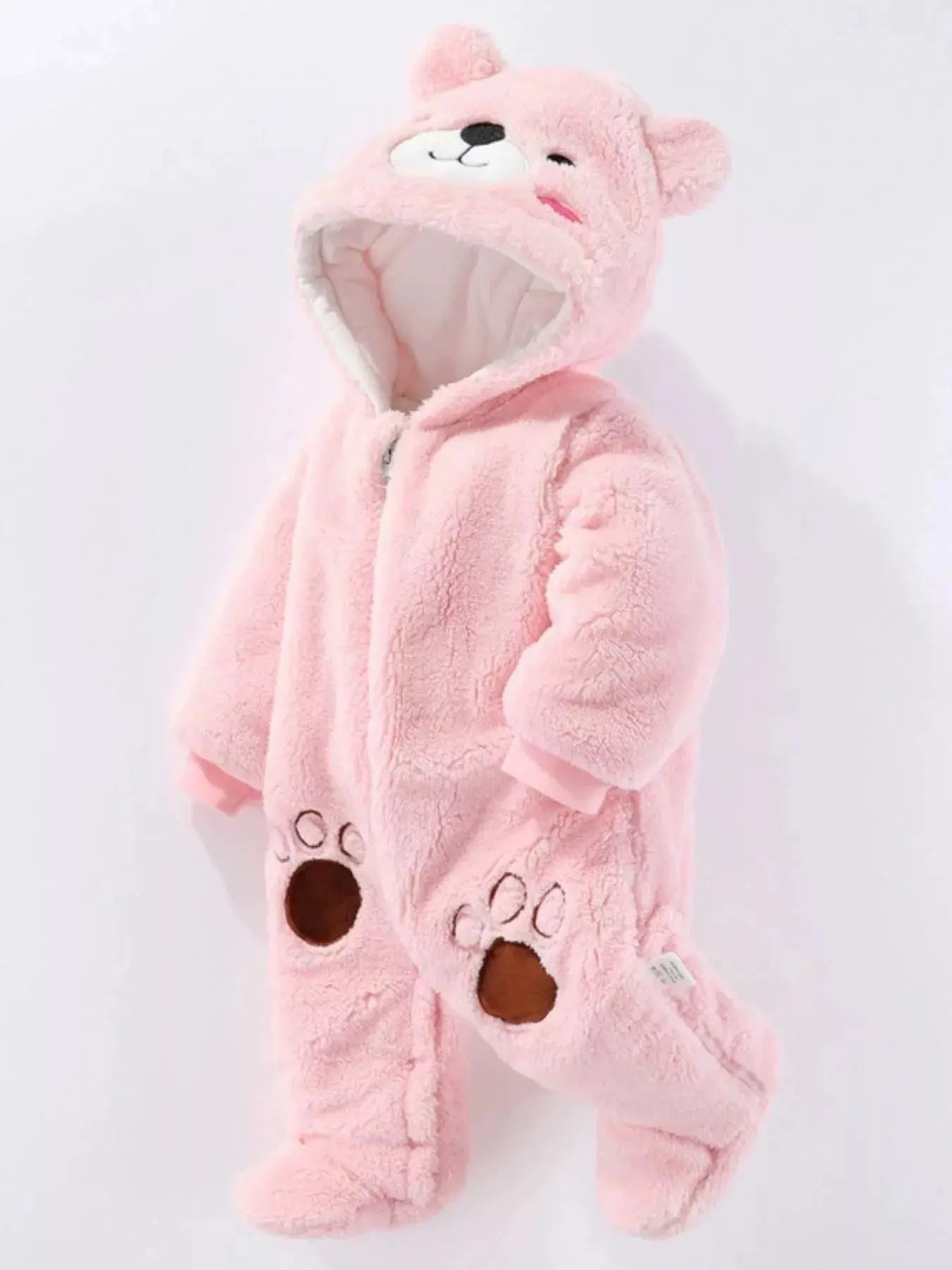 Children's Cozy Bear Hooded Fleece One-Piece Simply Love