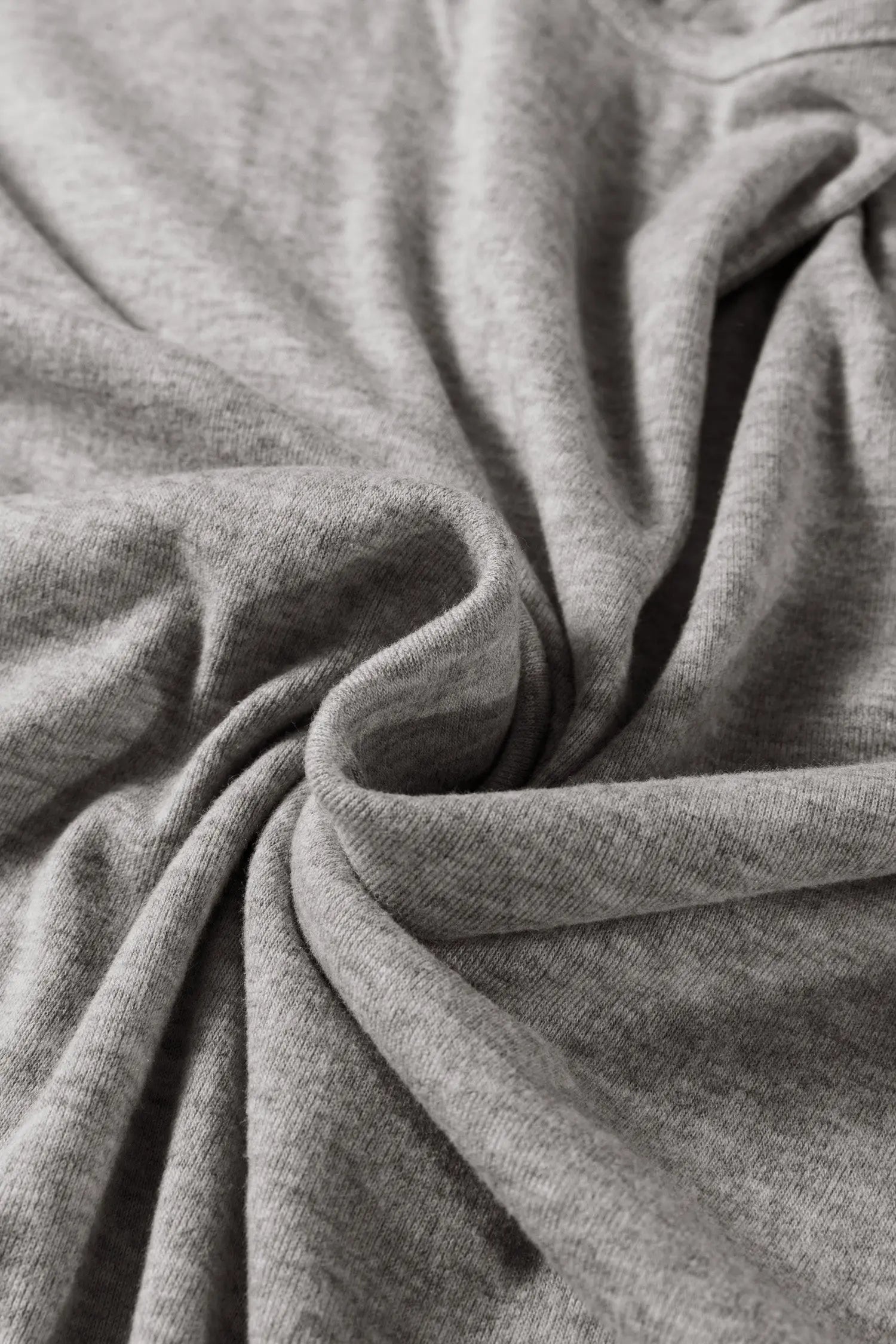 Light Grey Solid Color Extended Cuffs Long Sleeve Top Dear-Lover Dropshipping