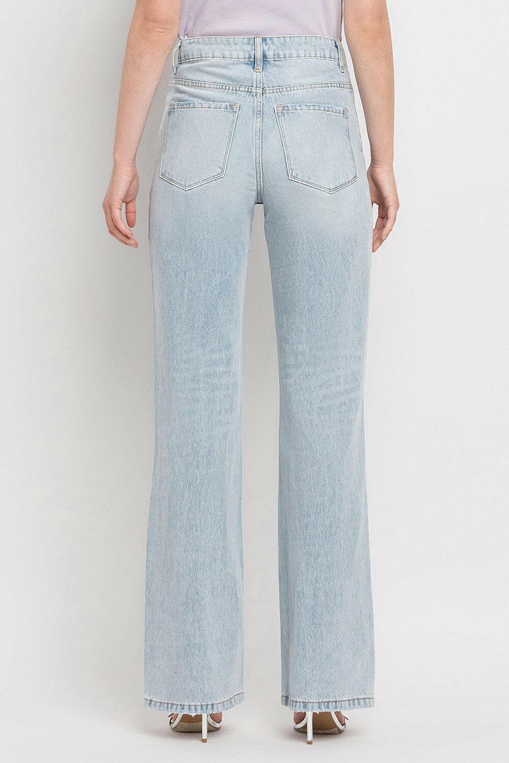 Vervet by Flying Monkey 90'S Vintage Super High Rise Flare Jeans.