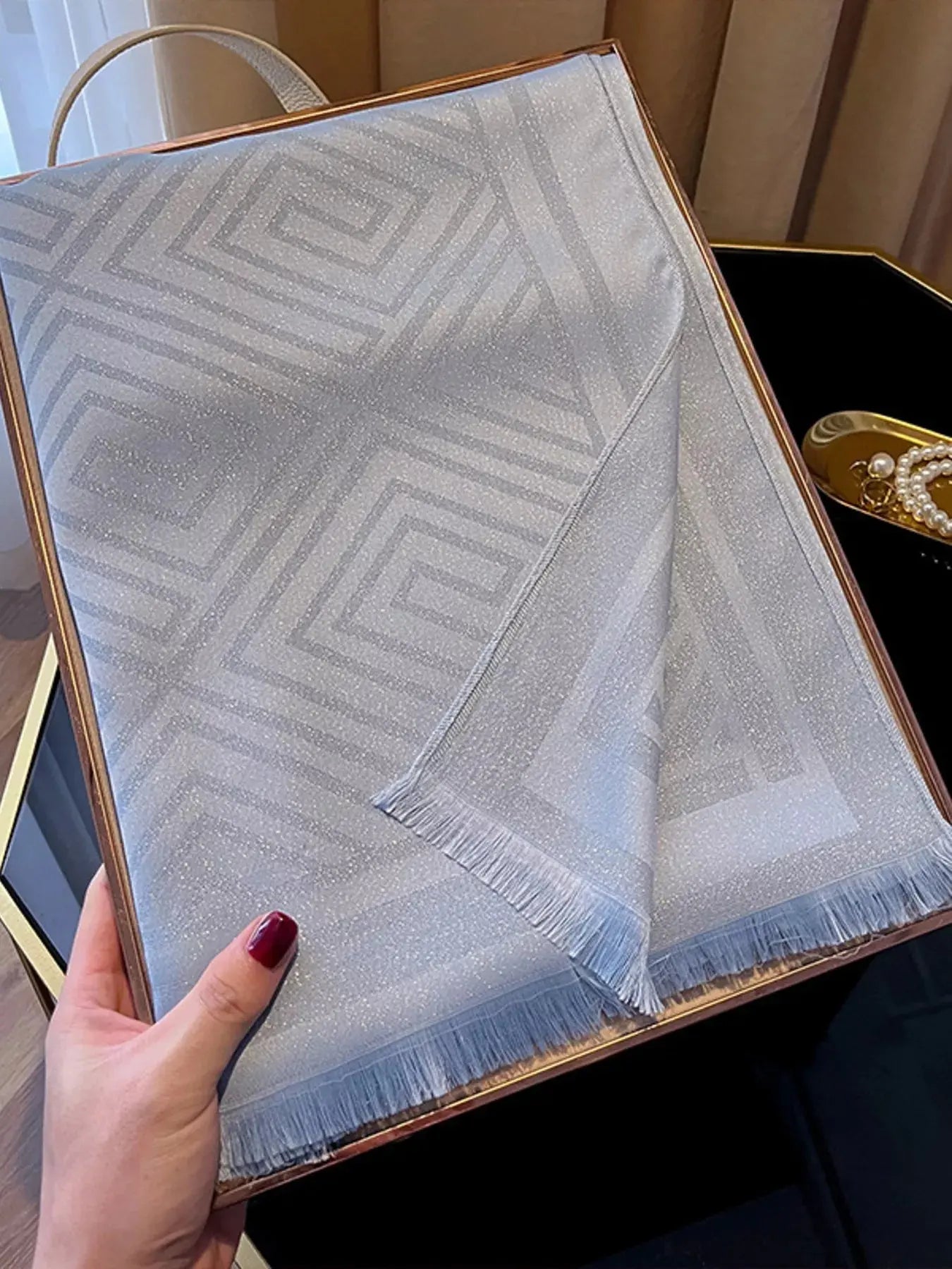 Raw Hem Lightweight Scarf Simply Love