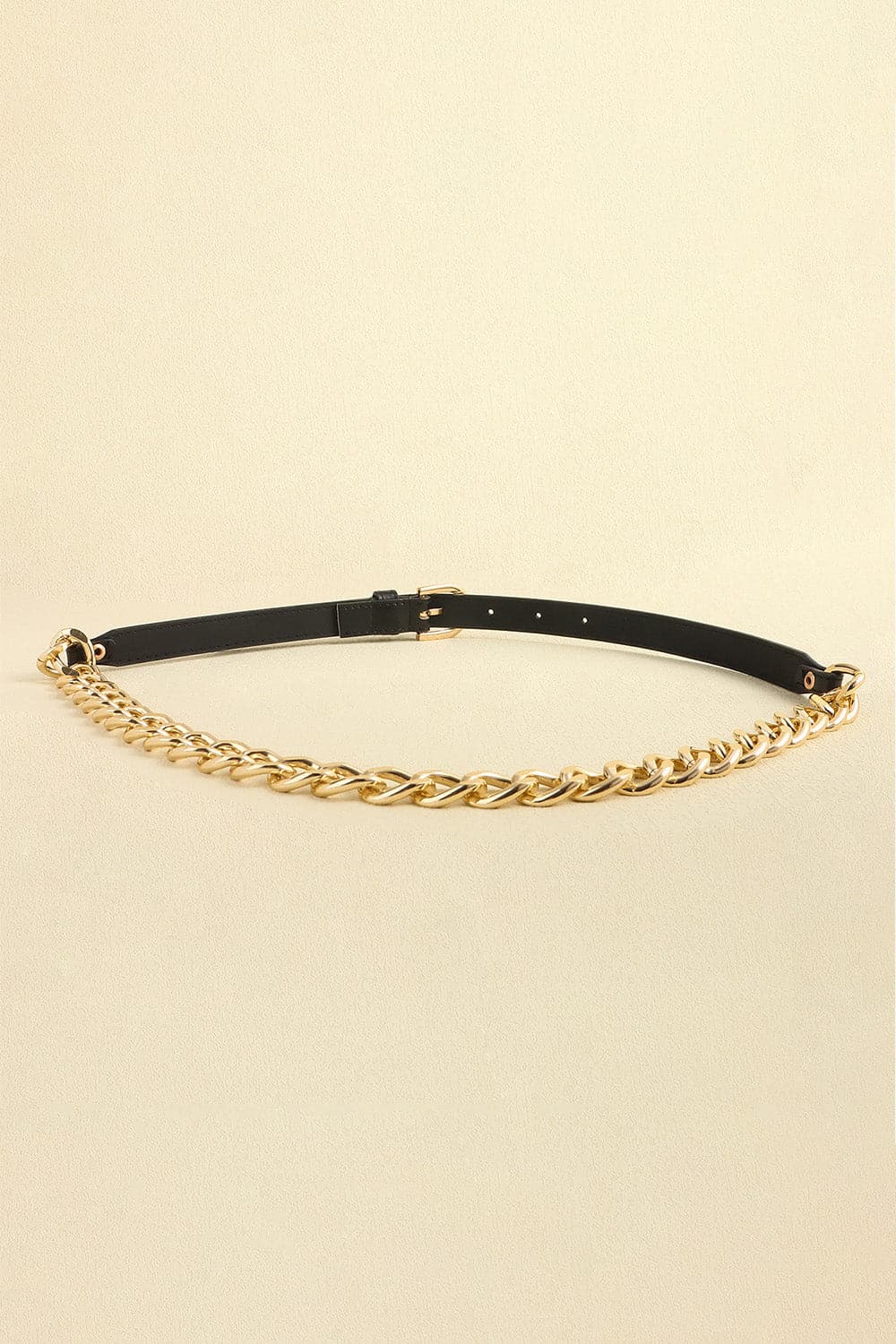 PU Leather Chain Belt.