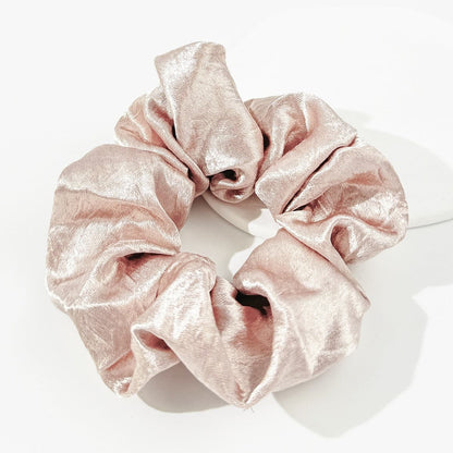 Chic trio of elastic polyester hair scrunchies