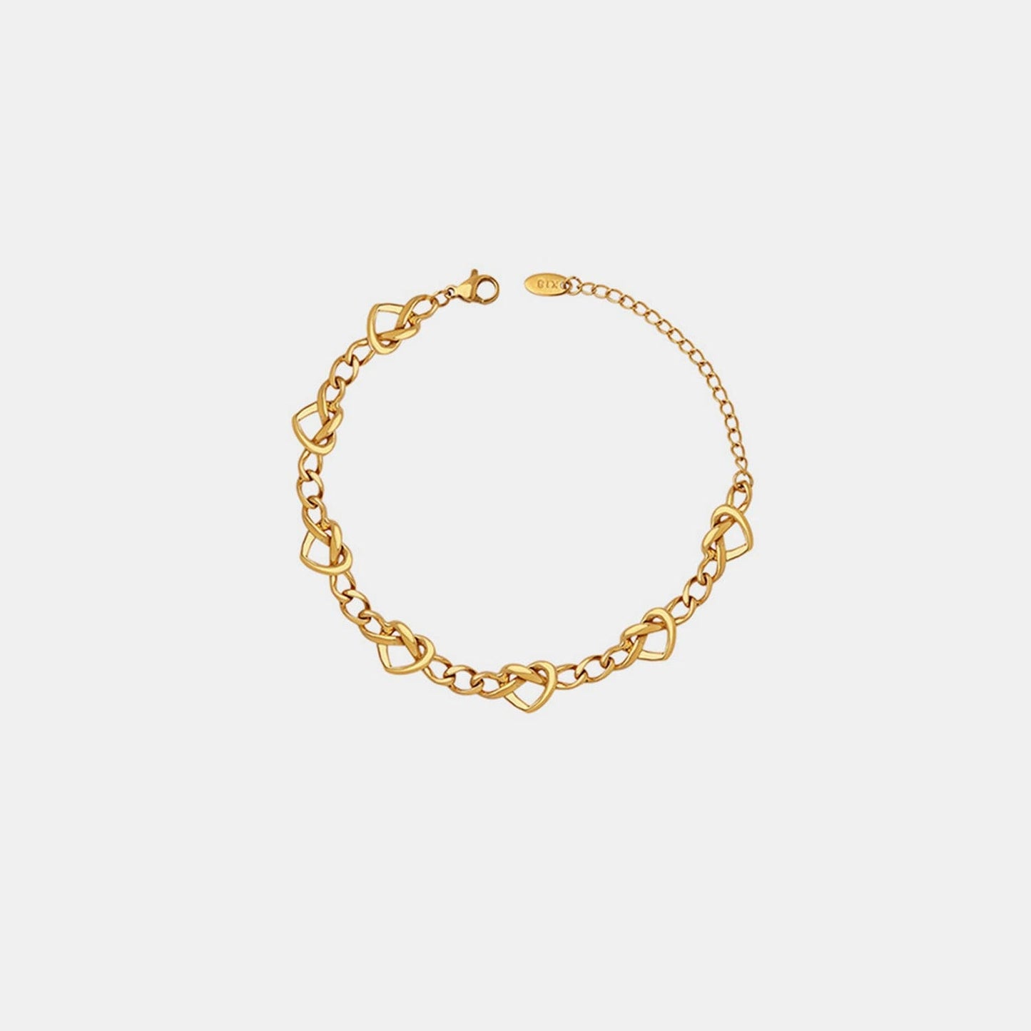 18K Gold-Plated Titanium Steel Bracelet.