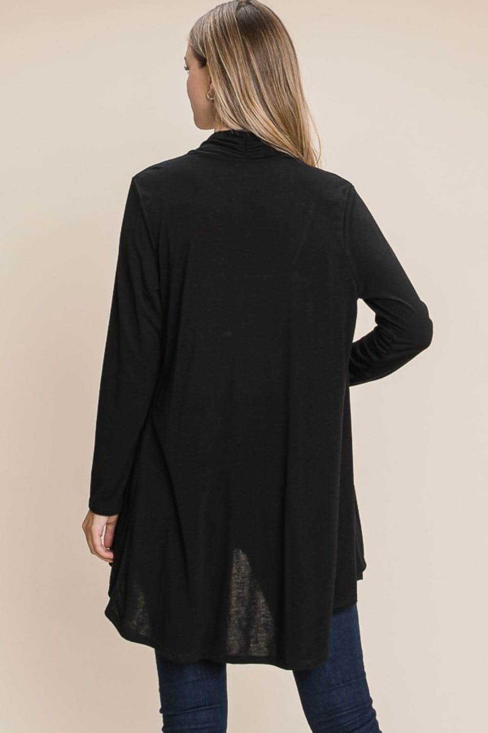 Chic open front knit cardigan for effortless layering