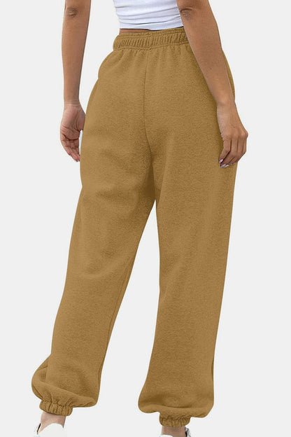 Comfortable pocketed joggers with elastic waistband