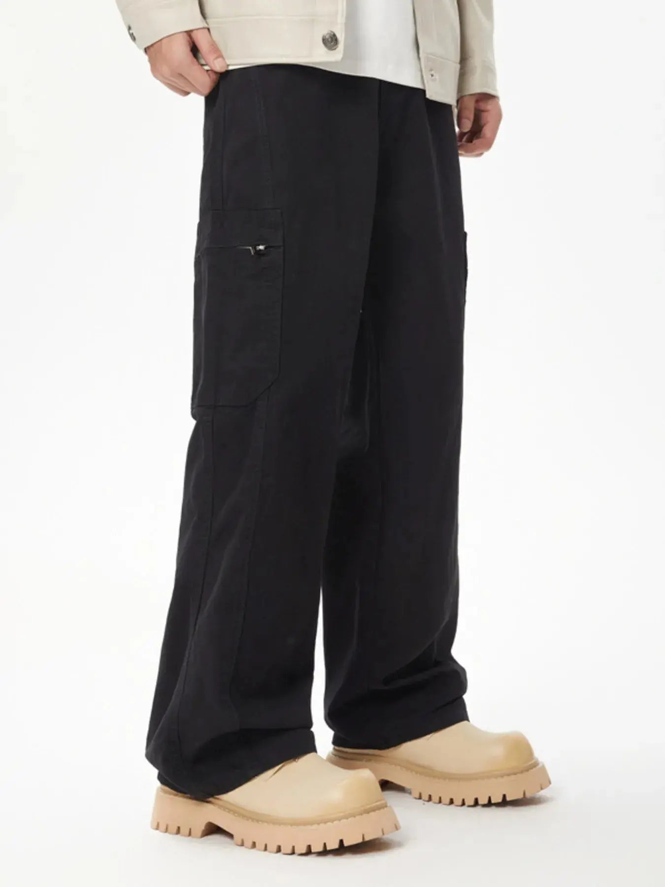 Me's Wide Leg Cargo Pants Simply Love