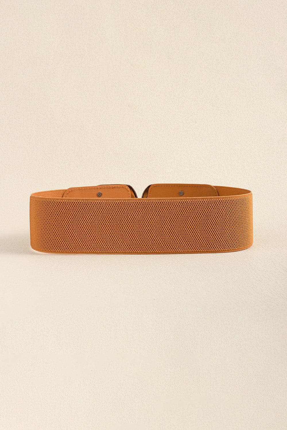 Zinc Alloy Buckle Elastic Wide Belt.