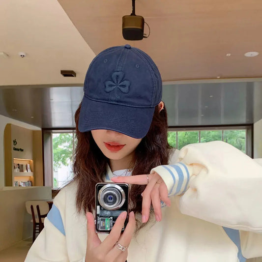 Clover Embroidered Baseball Cap Simply Love