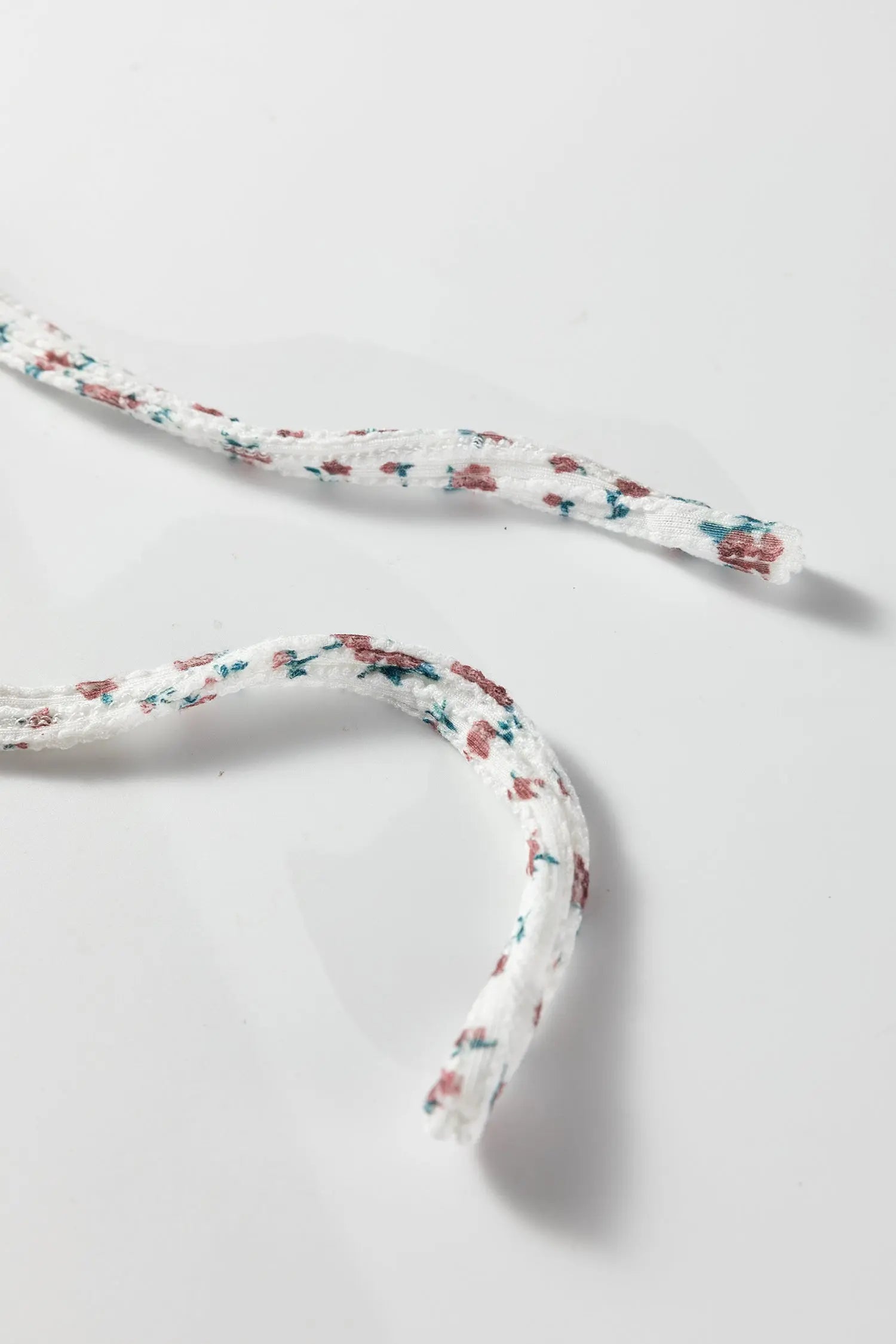 White Spiral Ribbed Floral Print Long Sleeve Henley Top Drawstring Short Set Dear-Lover Dropshipping