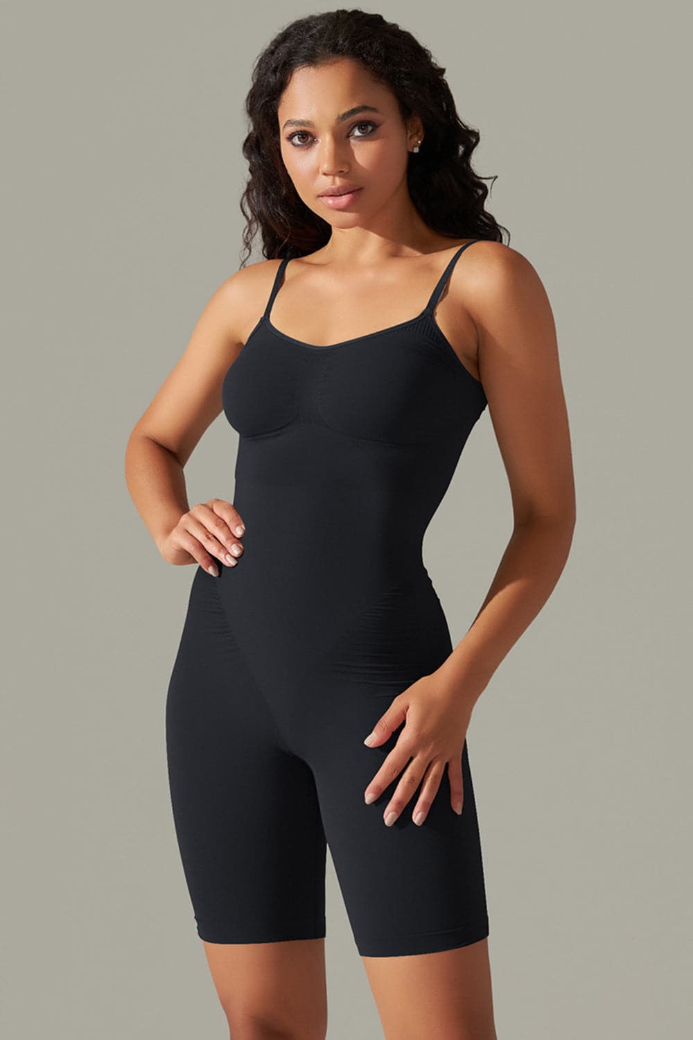 Spaghetti Strap Active Romper.