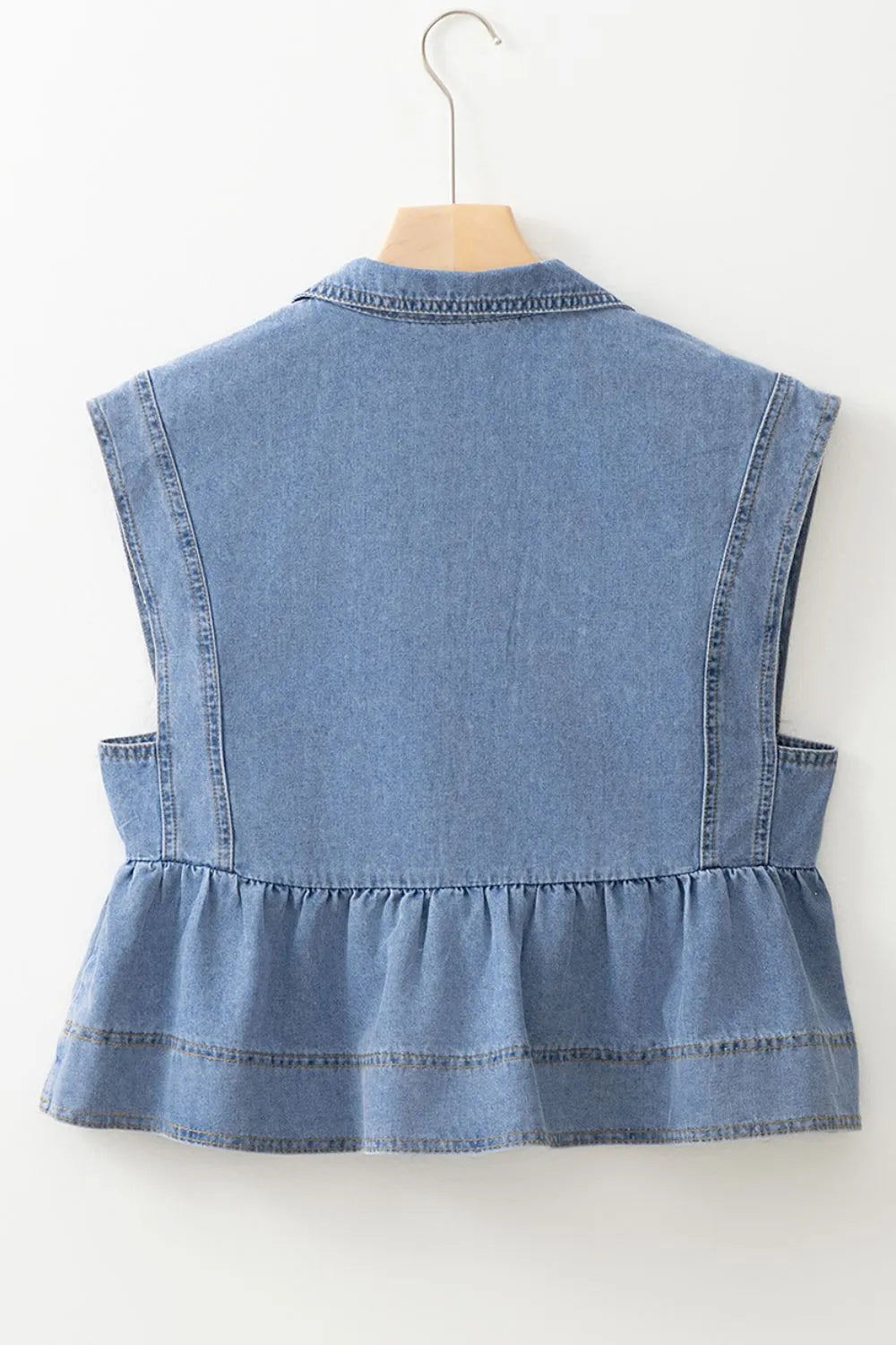 Simply Love: Denim Peplum Top