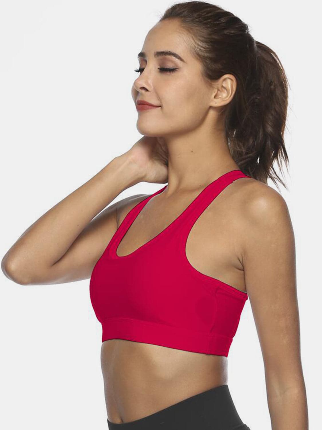 Cutout Scoop Neck Active Tank.