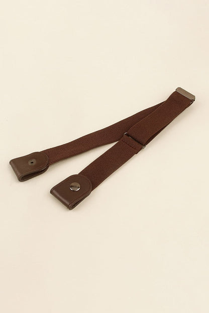 PU Elastic Snap Closure Belt.