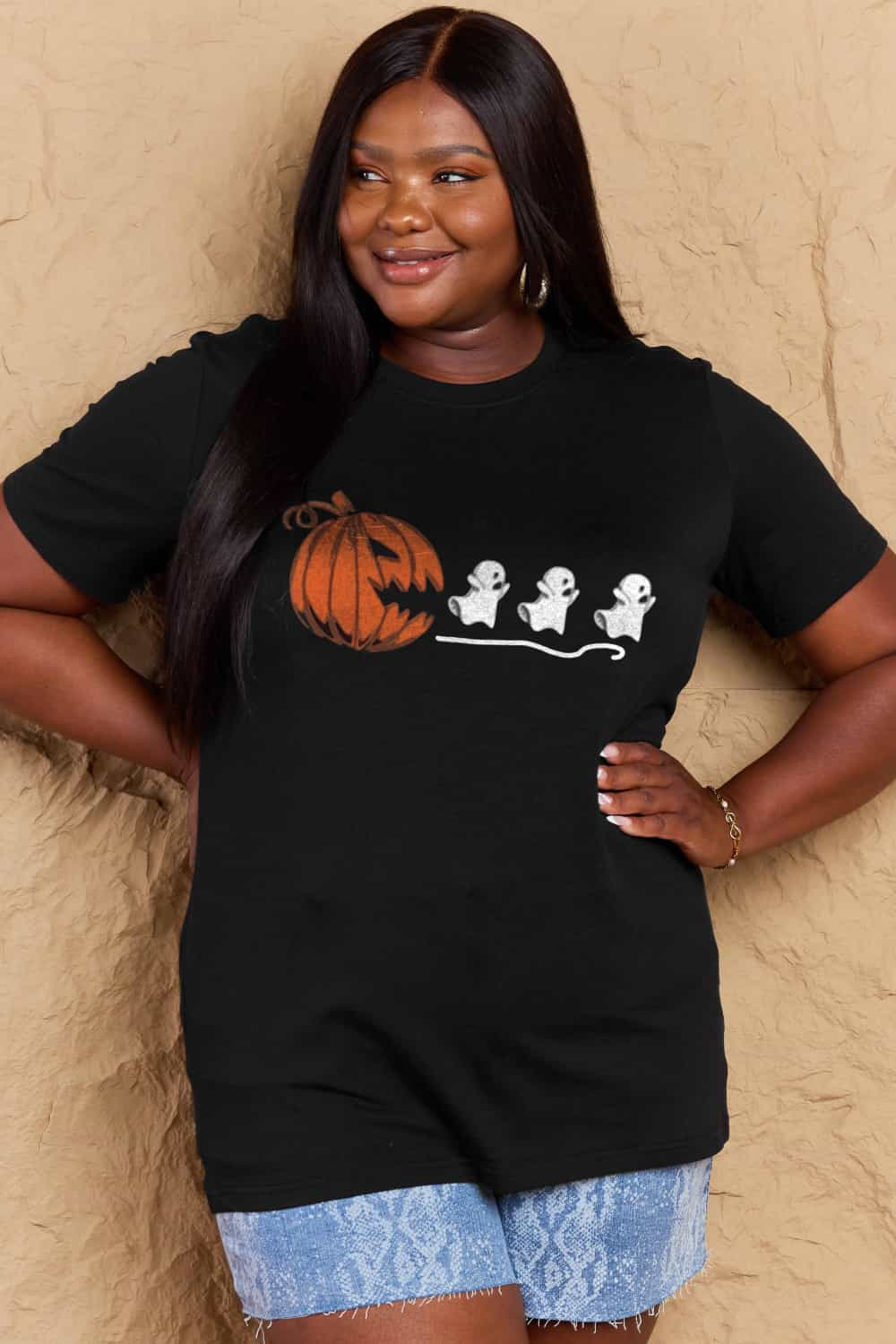 Spooktacular Halloween Jack-O'-Lantern Graphic Tee